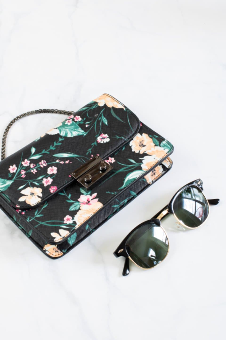 Floral Chain Bag